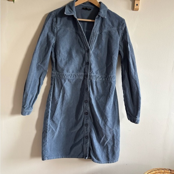 Carol Paris Corduroy Shirt Dress - Size 40 (M) - Picture 3 of 5